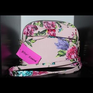 Betsey Johnson Pink Floral Dome Purse